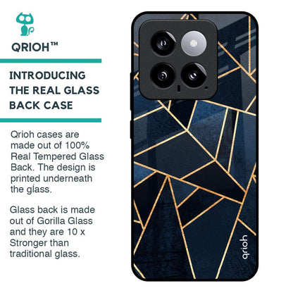Abstract Tiles Glass Case for Mi 14