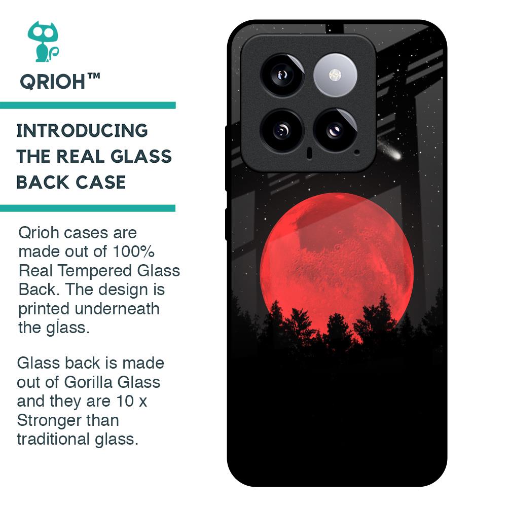 Moonlight Aesthetic Glass Case For Mi 14
