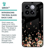Floating Floral Print Glass Case for Mi 14