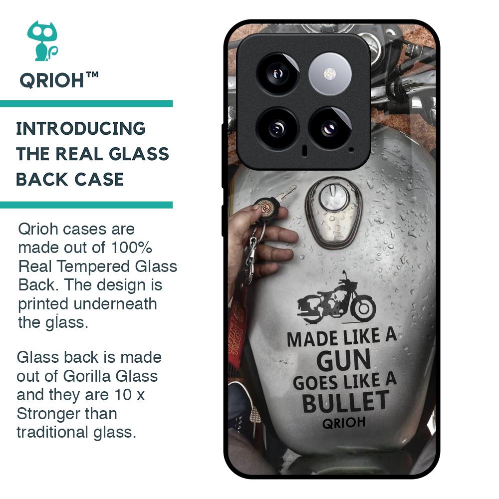 Royal Bike Glass Case for Mi 14