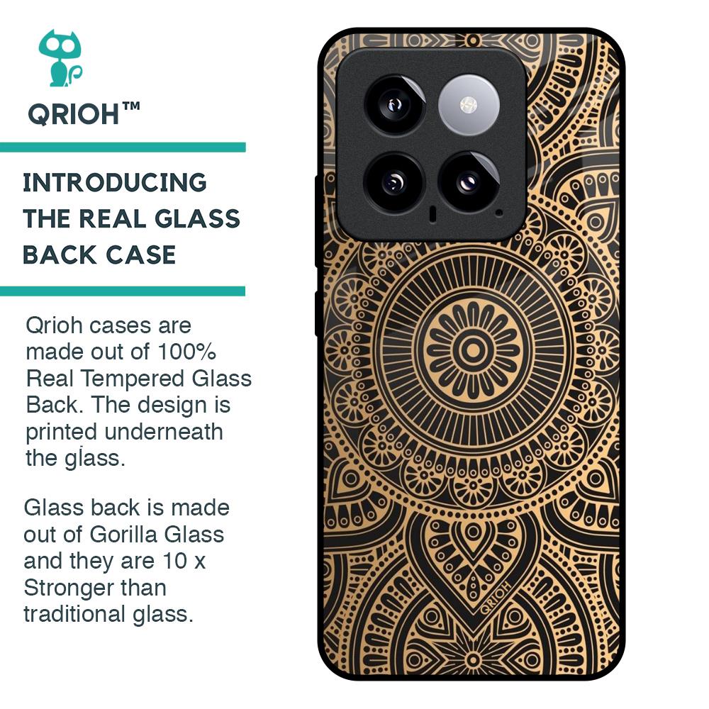 Luxury Mandala Glass Case for Mi 14