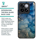 Blue Cool Marble Glass Case for Mi 14
