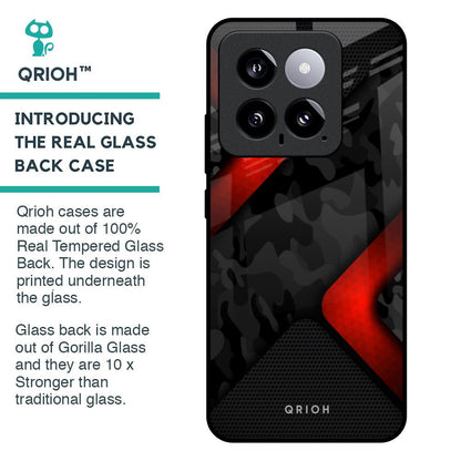 Modern Camo Abstract Glass Case for Mi 14