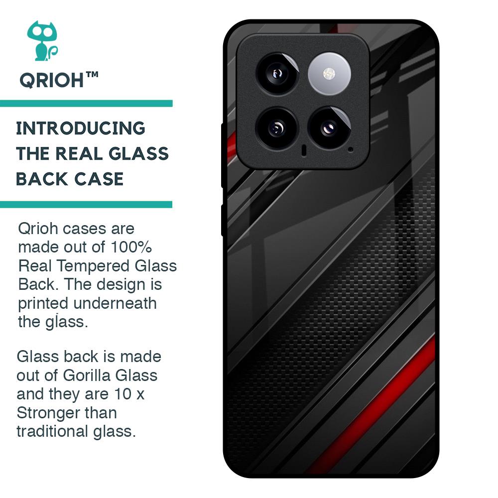Modern Abstract Glass Case for Mi 14