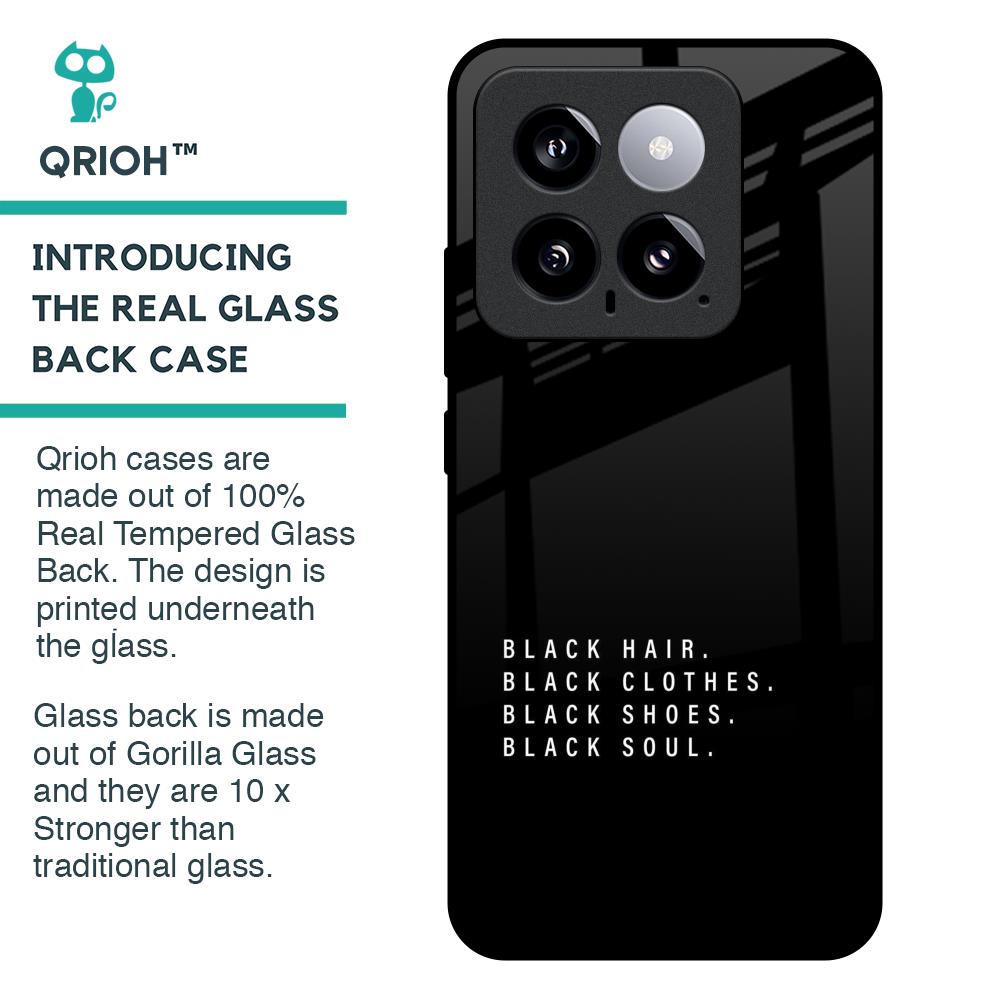 Black Soul Glass Case for Mi 14