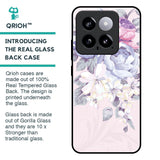 Elegant Floral Glass Case for Mi 14
