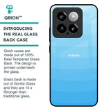 Wavy Blue Pattern Glass Case for Mi 14