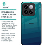 Green Triangle Pattern Glass Case for Mi 14