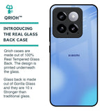 Vibrant Blue Texture Glass Case for Mi 14