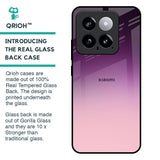 Purple Gradient Glass case for Mi 14