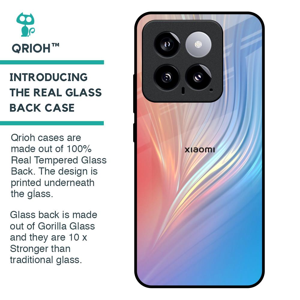 Mystic Aurora Glass Case for Mi 14