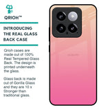 Pastel Pink Gradient Glass Case For Mi 14