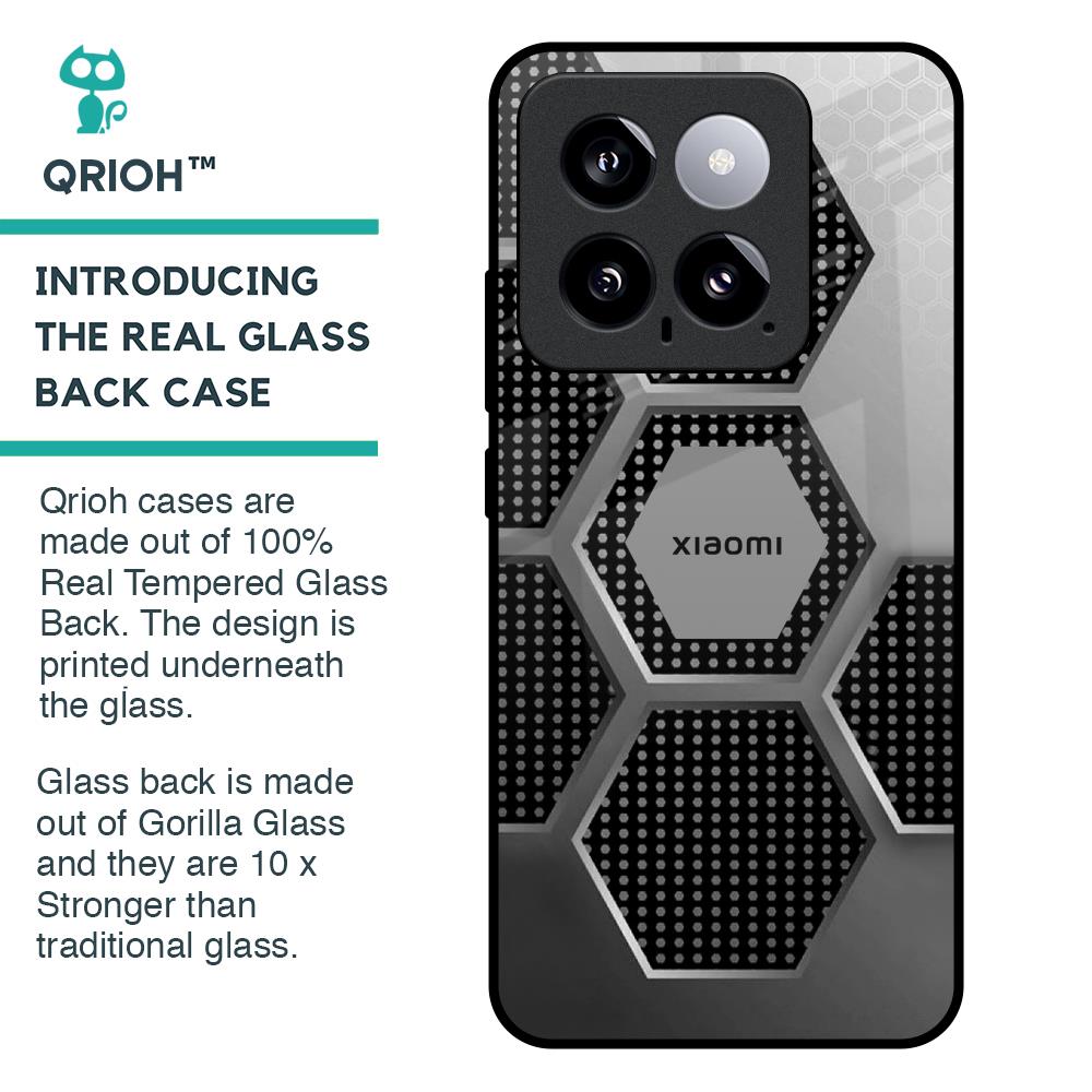 Hexagon Style Glass Case For Mi 14