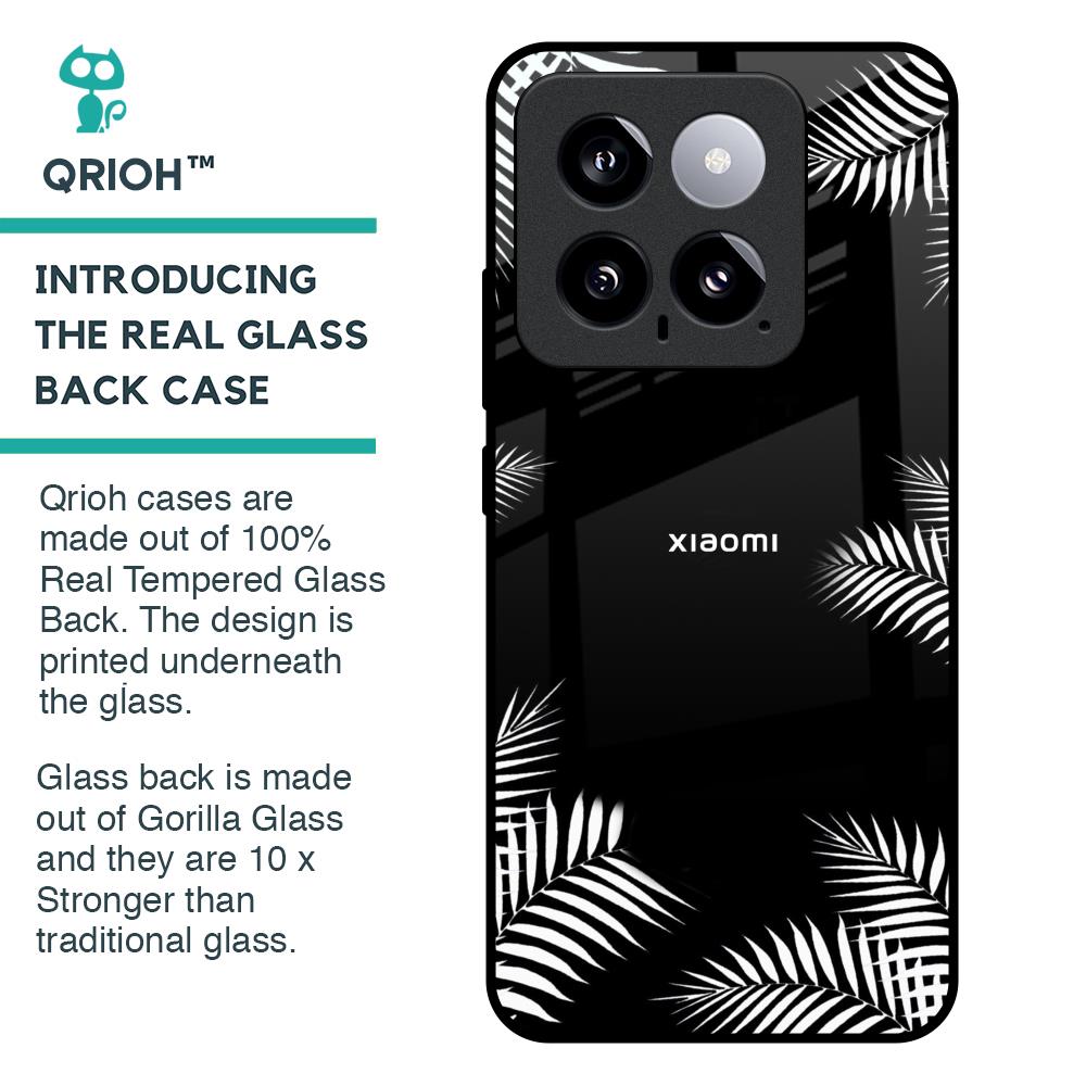 Zealand Fern Design Glass Case For Mi 14
