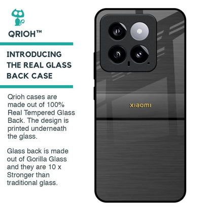 Grey Metallic Glass Case For Mi 14