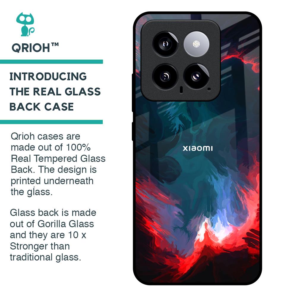 Brush Art Glass Case For Mi 14
