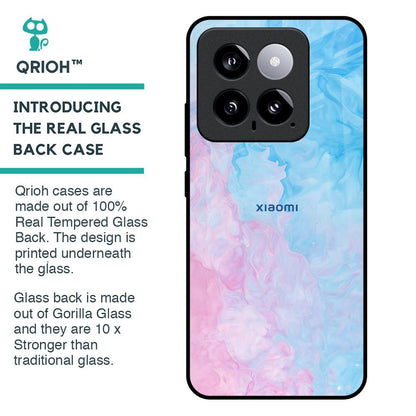 Mixed Watercolor Glass Case for Mi 14
