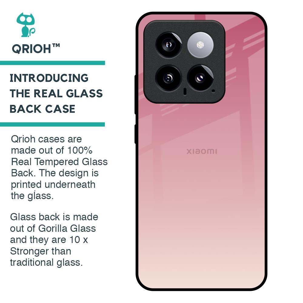 Blooming Pink Glass Case for Mi 14