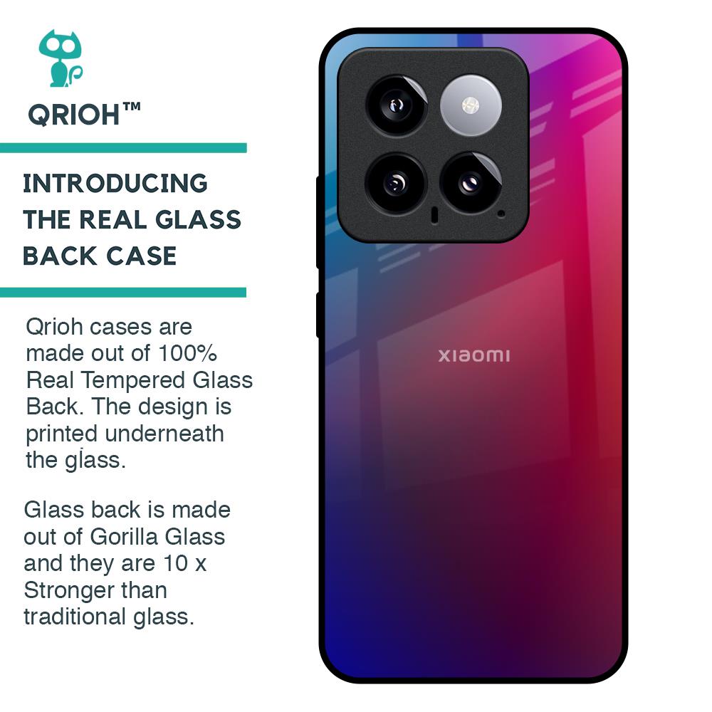 Magical Color Shade Glass Case for Mi 14