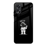 Peace Out Astro Oppo A18 Glass Back Cover Online