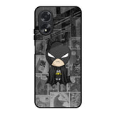 Cartoon Art Oppo A18 Glass Back Cover Online
