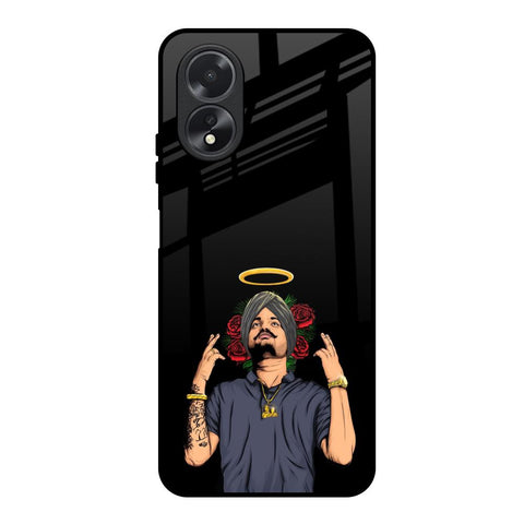 Punjabi Singer Poster Oppo A18 Glass Back Cover Online