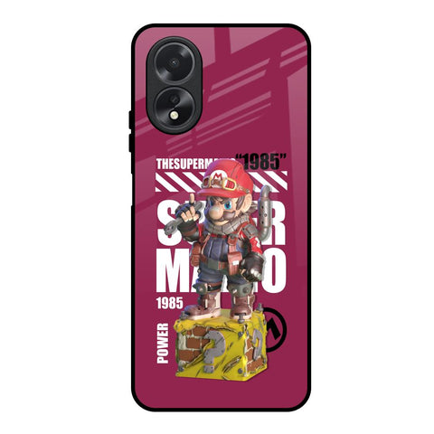 Gangster Hero Oppo A18 Glass Back Cover Online