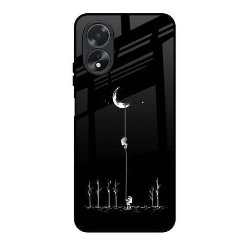 Catch the Moon Oppo A18 Glass Back Cover Online