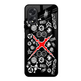 Red Zone Oppo A18 Glass Back Cover Online