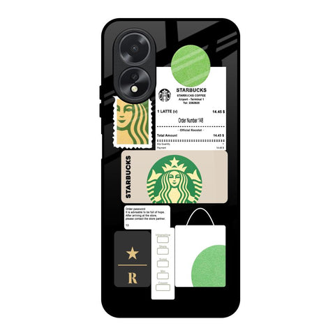 Coffee Latte Oppo A18 Glass Back Cover Online