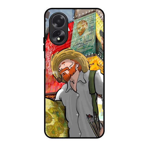 Loving Vincent Oppo A18 Glass Back Cover Online