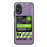Run & Freedom Oppo A18 Glass Back Cover Online