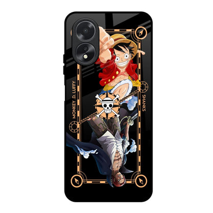 Shanks & Luffy Oppo A18 Glass Back Cover Online