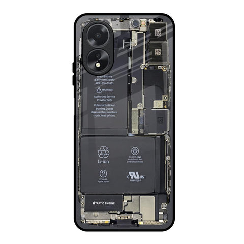 Skeleton Inside Oppo A18 Glass Back Cover Online