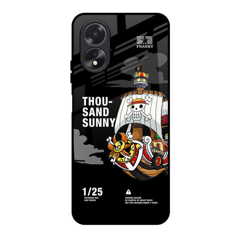 Thousand Sunny Oppo A18 Glass Back Cover Online