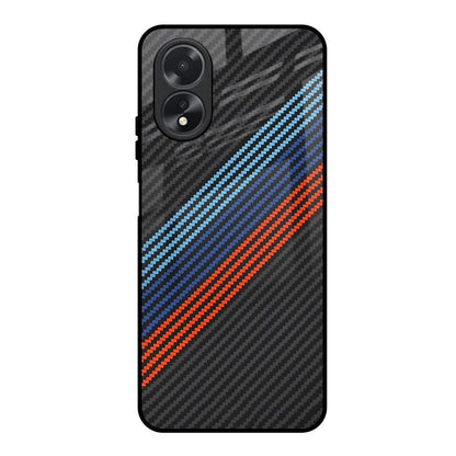 Carbon Inspired Oppo A18 Glass Back Cover Online