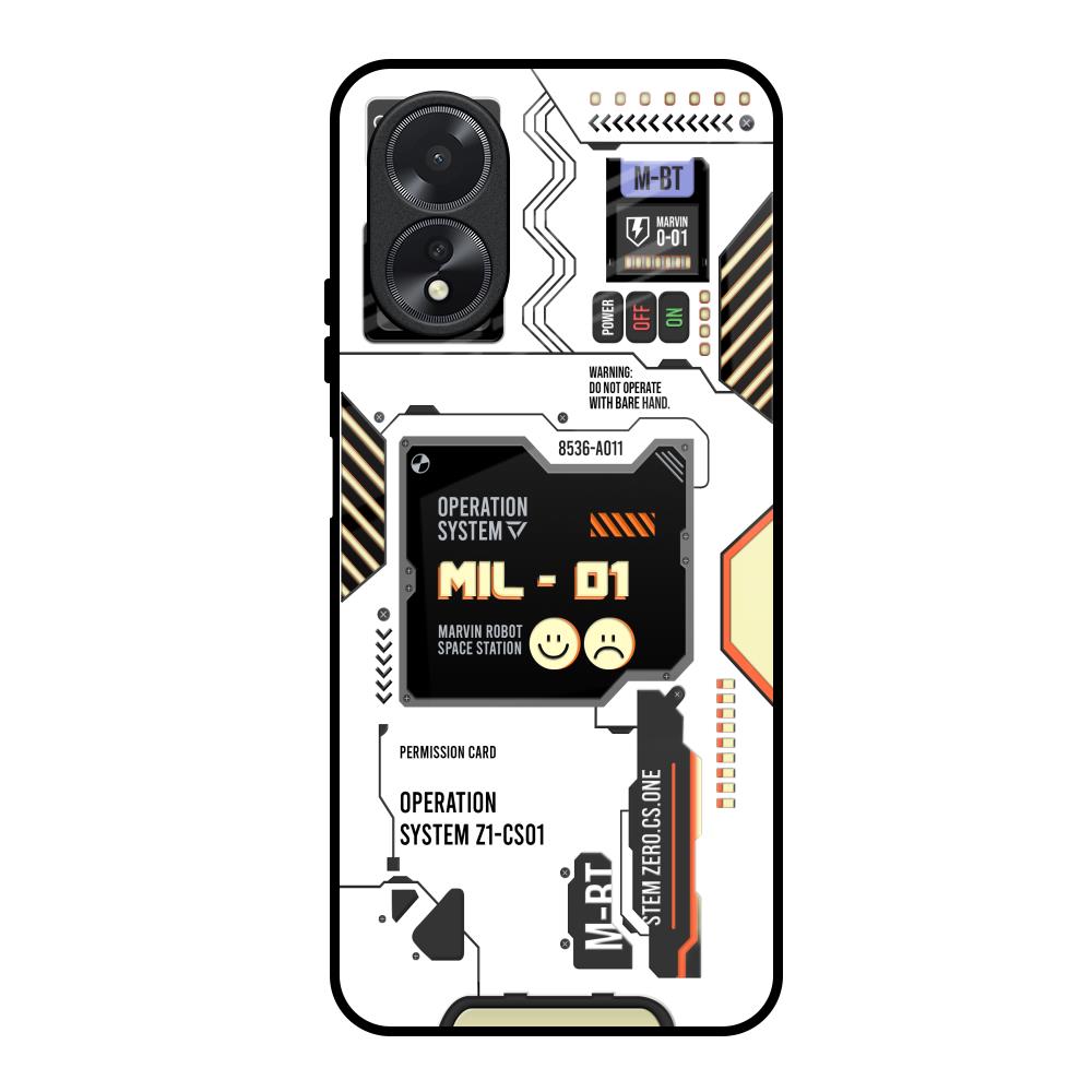 Tech Display Oppo A18 Glass Back Cover Online