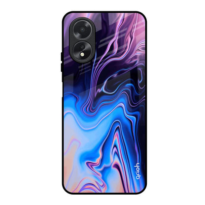 Psychic Texture Oppo A18 Glass Back Cover Online