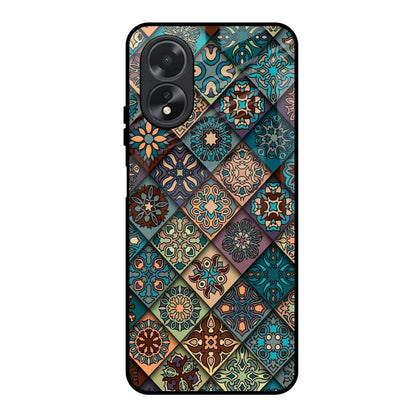 Retro Art Oppo A18 Glass Back Cover Online