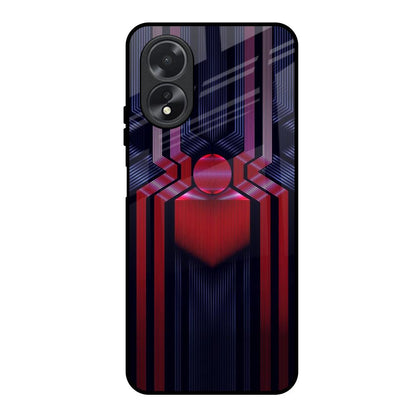 Super Art Logo Oppo A18 Glass Back Cover Online