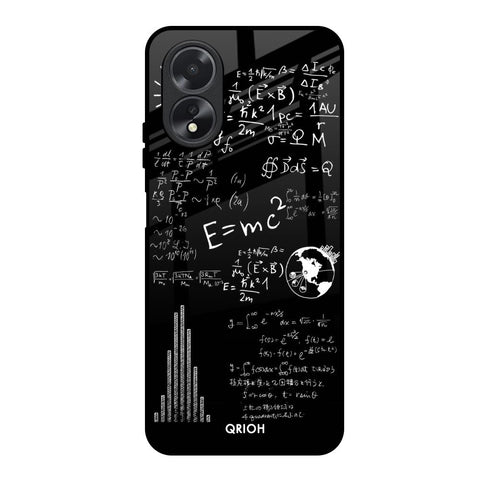 Funny Math Oppo A18 Glass Back Cover Online