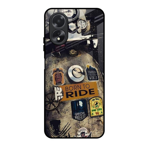 Ride Mode On Oppo A18 Glass Back Cover Online
