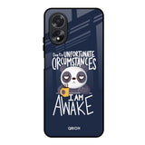 Struggling Panda Oppo A18 Glass Back Cover Online