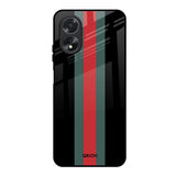 Vertical Stripes Oppo A18 Glass Back Cover Online