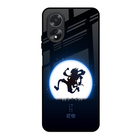 Luffy Nika Oppo A18 Glass Back Cover Online