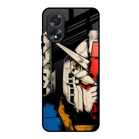 Transformer Art Oppo A18 Glass Back Cover Online