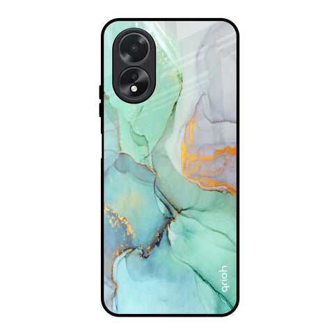 Green Marble Oppo A18 Glass Back Cover Online
