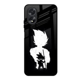 Monochrome Goku Oppo A18 Glass Back Cover Online