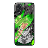 Anime Green Splash Oppo A18 Glass Back Cover Online