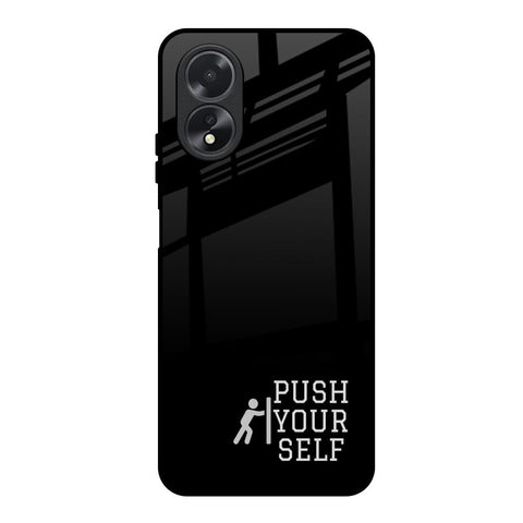 Push Your Self Oppo A18 Glass Back Cover Online